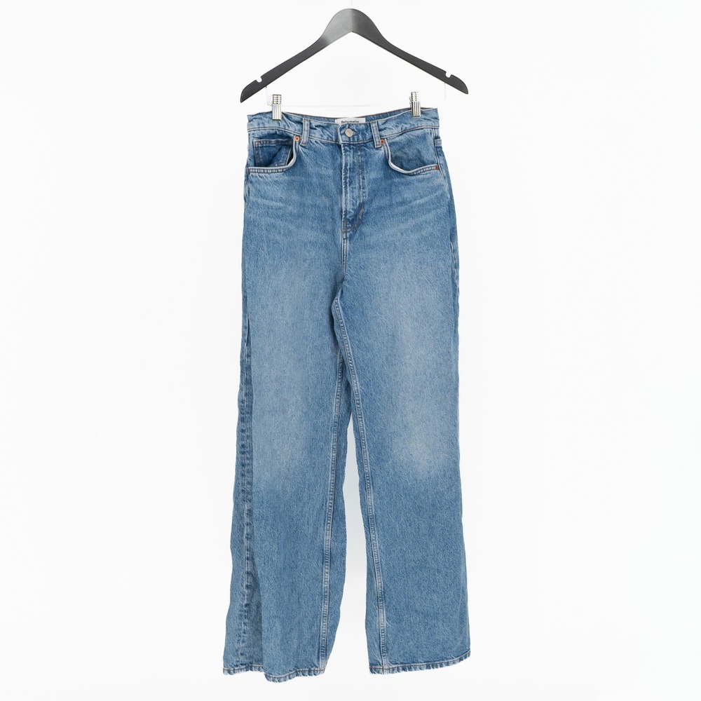 Reformation Carly High Rise Slouchy Wide Leg Cotton Denim Jeans Colorado 28